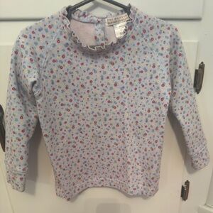 TBBC Cassidy Light Blue Floral Long Sleeve Crewneck